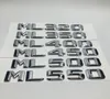 Bilklistermärken Chrome ML320 ML350 ML400 ML450 ML500 ML550 Bakre stam Emblem Badge Letters för Mercedes ML Class9588983