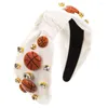 Hårklipp basketboll fotboll baseball lappdekor pannband korsa topp knutband strass hårband tillbehör