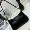 Ny kvinnors väska klassisk guldspänne retro underarmspåse lyx läder axel väska brev logotyp handväska dimensioner: 28x 15x 4cm