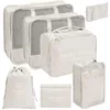 78 шт. набор из катионного волокна, дорожная сумка для хранения одежды, аккуратный органайзер, сумки для багажа для упаковки Cube 240102