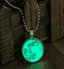 Винтажное длинное светящееся в темноте ожерелье с луной для женщин, ювелирные изделия с кабошонами, подвеска в виде луны, Orcence Light81671611977654