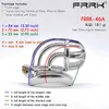 FRRK Curve Chastity Cage Device Water Tap Cell Mate Penis Rings Male Bird Lock Metal Cock Belt Bonage Sex Toys For BDSM Games 240102