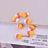 Charms 10pcs/pack Halloween Candy Corn Resin Pendant For Earring Necklace Jewelry Making Craft DIY