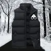 Mäns västar Mountain Cykling ner Vest Sports Jacket ärmlös Casual Veste Windproof Puffer Rockar för manlig vinterdragare lyxduk