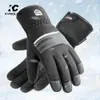 Preto inverno quente completo à prova d' água dedos ciclismo esportes ao ar livre correndo motocicleta snowboard tela sensível ao toque velo luvas de esqui240102