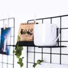 Jewelry Pouches 6 Pieces Hanging Basket Straight Shelf Flower Pot Display Holder For Wire Wall Grid Panel Bread Iron Rack