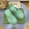 G Family Baotou Hole Shoes Thick Bottom Woman's Slippers Wear 2022 Summer Beach Shoes Women's Muffin Bottom Shoes Trawl Red Nrgpl