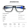 Lunettes de soleil tendance anti-lumière bleue myopie lunettes pour hommes sport TR90 charnière à ressort prescription lunettes de vue dioptries 0 à -6.0