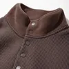 Vestes pour hommes automne hiver veste polaire double face demi-col haut pull manteau chaud à manches longues mâle