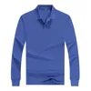 Verschiedene Farben Arbeitsuniform Herren Langarm-Polo-T-Shirt für Werbung 240102