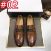 40style erkekler loafers lüks tasarımcılar ayakkabı gerçek deri kahverengi siyah erkek sıradan tasarımcı elbise ayakkabıları düğün ayakkabısı 38-46