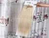 Superb 16quot22quot 100spack silikon Micro Loop Rings Hårförlängningar 50g 24 Natural Blonde Real Brasilian Straight Remy H6881904