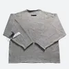 Maglione da uomo lavorato a maglia top maglione firmato autunno e inverno Etichetta di moda americana high street lettera tinta unita felpa con cappuccio girocollo stile casual ampio