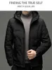 Pierr Cardin Goose Down Coat Men's Short Shickened and暖かい新しいハイエンド中年のお父さんPC