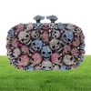 Fawziya Skull Bag Skull portemonnees en handtassen voor vrouwen Kisslock Crystal Evening Clutch Bags9474443