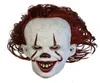 Movie s It 2 Cosplay Pennywise Clown Joker Mask Tim Curry Mask Cosplay Halloween Party Props LED Mask masquerade masks whole f3441855
