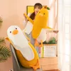 Banana pato brinquedo de pelúcia bonito plushie abraçando travesseiro de pelúcia pato animal de pelúcia feriado aniversário para meninas meninos garra máquina