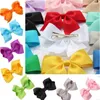 Accessoires pour cheveux, 5 pièces, Barrettes pour couvre-chef pour enfants, pince à nœud papillon solide, nœuds de tache, ruban fleur, bandeau