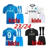 2023 Maglia Napoli Soccer Jersey 23 24 Maglie Calcio Zielinski Anguissa Olivera Kvaratskhelia Maglietta Napolis Kids Football Kits 999