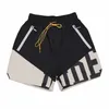 Herr thirts designer mens shorts strand korta byxor kvinnor bomull ärm skjortor avslappnad tshirt mångsidig rhude tees skjorta snabb torkning andningsbara mesh toppar 0zgm