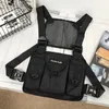 Waist Bags Functional Tactical Chest Rig Trend Pack For Woman Fashion Hip Hop Vest Streetwear Unisex Black Bag