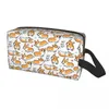 Sacs à cosmétiques mignon café Welsh Corgis chien voyage trousse de toilette pour femmes maquillage beauté stockage Dopp Kit