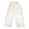 Calças masculinas homens branco carga moda oversized perna larga streetwear hip-hop solto sweatpants homens corredores calças 3xl