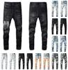 Mens Designers Jeans nödställda rippade cyklist Slim Straight denim för män tryck Womens Army Fashion Mans Skinny Pants80940401978903