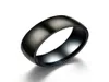 Fashion Black Titanium Ring Men Matte Finished Classic Engagement Anel Jewelry Rings For Male Party Wedding Bands1609380