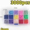 ブレスレット4400/3000PCS/ボックスフラットラウンドポリマークレイビーズ