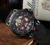 High-End Men's Quartz Watch Casual Automatic Watch 41mm Dial Fashion Rubber Strap Design Sports Men's Watch