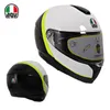 Helmets Moto AGV Motorcycle Design Comfort Agv Carbon Fiber Faceless for Men and Women's Anti Fog Motorcycle Racing Full Helmet Covered Safety Y0L2