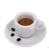 プロの競争レベルESPエスプレッソSガラス厚さ9mmセラミックカフェマグコーヒーカップソーサーセット240102