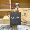 Designer Celinss Tote Bags para Mulheres Loja Online Bolsa de Couro Genuíno 2024 Nova Luz Luxo Mulheres Arco Portátil Vertical Único Ombro Nicho Pia Com Real L