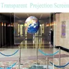 Window Stickers HOHOFILM 152cmx500cm 5Colors Rear Projection Film PETScreen Holographic PET Home Theater Glass Sticker