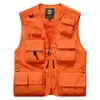 Gilet da uomo Gilet da lavoro Uomo Multitasche Sport Abbigliamento maschile Motociclista Abbigliamento uomo Campeggio Arrampicata Estate Zip UP