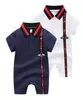 Vendita al dettaglio 024 mesi pagliaccetti per neonati vestiti firmati per neonati manica corta tuta per neonata in cotone abbigliamento bambino1095198