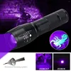 Flashlights Torches 395nm UV Torch Zoomable Ultraviolet Purple Light LED USB Charging Lantern Animal Urine Inspection