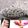 Kit per nail art 100 pezzi di sfere per miscelazione smalto per perline in acciaio per vernice Set strumenti per l'equilibrio manicure per unghie T2U8