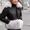 Maylofuer Genuine Sheepskin Leather Jacket 여성 진짜 및 자연 여우 모피 코트 슬림 한 펠트 모피 코트 겨울 240102