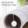 Collapsible Cat Tunnel Cat-house For All Seasons Funny Cat Passage Tent Toys For Small Cat Playing Pet Accessories 240103