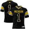 Men College Michigan Wolverines Football 14 Roman Wilson Jersey University 9 JJ McCarthy 2 Blake Corum 23 Michael Barrett 18 Colston Loveland 25 Junior Colson Team