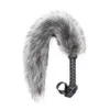 Poigure de fouet en cuir Fox Tail Fur Fetish cul fessée paddle Slogger bdsm flirt esclave érotique sex toys for femel mâle couples 240102