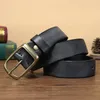 33CM mode hommes de haute qualité en cuir véritable ceinture de luxe concepteur ceintures cuivre boucle sangle mâle jean pour homme Cowboy 240103