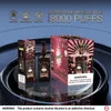 Luckee Vape Daniels 8000 puffs 8000 puffs 20 ml e -vätska, 5% NIC 650mAh batterityp -C uppladdningsbart nätspole crazvapes nytt paket