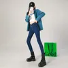 2024 Sexy Women Blue Slim Skinny Denim Jeans High Waist Elastic Mom Jeans Stretch Washed Pencil Pants Streetwear Tight Trousers 240122