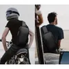 Sac de poitrine multifonction en cuir verni pour hommes, sac à bandoulière étanche antivol, épaule de voyage, chargeur USB, sac à bandoulière de Sport 240102