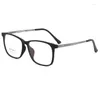 Lunettes de soleil Cadres Hommes Titane Lunettes Cadre Ultraléger Myopie Lunettes Plein Confortable Grande Taille Carré Optique