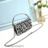 Bolsas Bolsas Designer Crossbody Bolsa Luxo Couro Ombro Portátil Impresso Valantinos Lona Transportando Mulheres Underarm ChainCB8Q