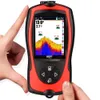 Lucky Sonar Fish Finder FF1108-1CWLA Rechargeable Wireless Sensor 45M Water Depth Echo Sounder Fishing Portable Fish Finder 240102